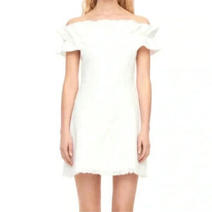 Rebecca Taylor Off Shoulder Slub Dress